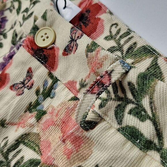 NEW WIDE LEG GARDEN PARTY FLORAL LIGHTWEIGHT TEXTURED TROUSERS PANTS XL NWT - Picture 9 of 12